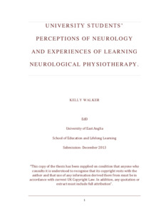 Neuro physiotherapy thesis