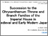 [thumbnail of Succession to the Chrysanthemum Throne and Branch Families of the Imperial House in Medieval and Early Modern Japan]